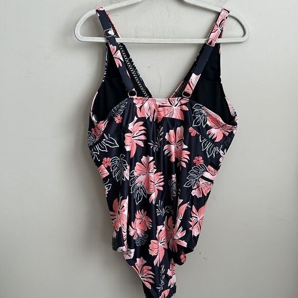 DACI Floral One Piece Bathing Suit 20W - Picture 7 of 11